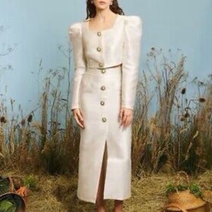 Sister Jane State Jewel Midi Skirt Ivory